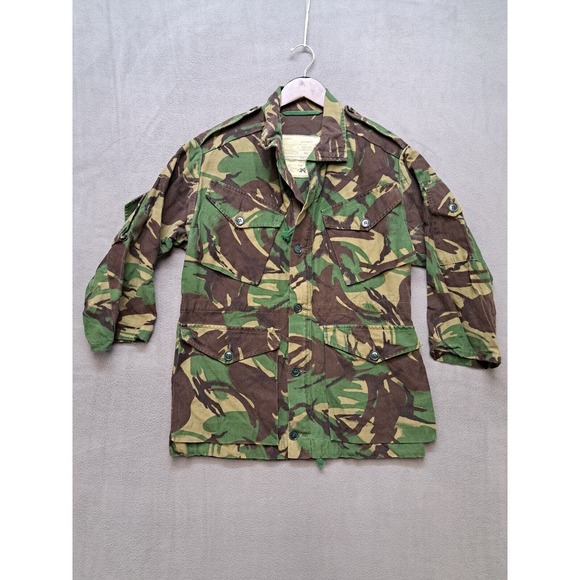 Vintage British Army Camo Jacket Men’s Medium Combat Smock Woodland Cold Weather - Picture 1 of 8